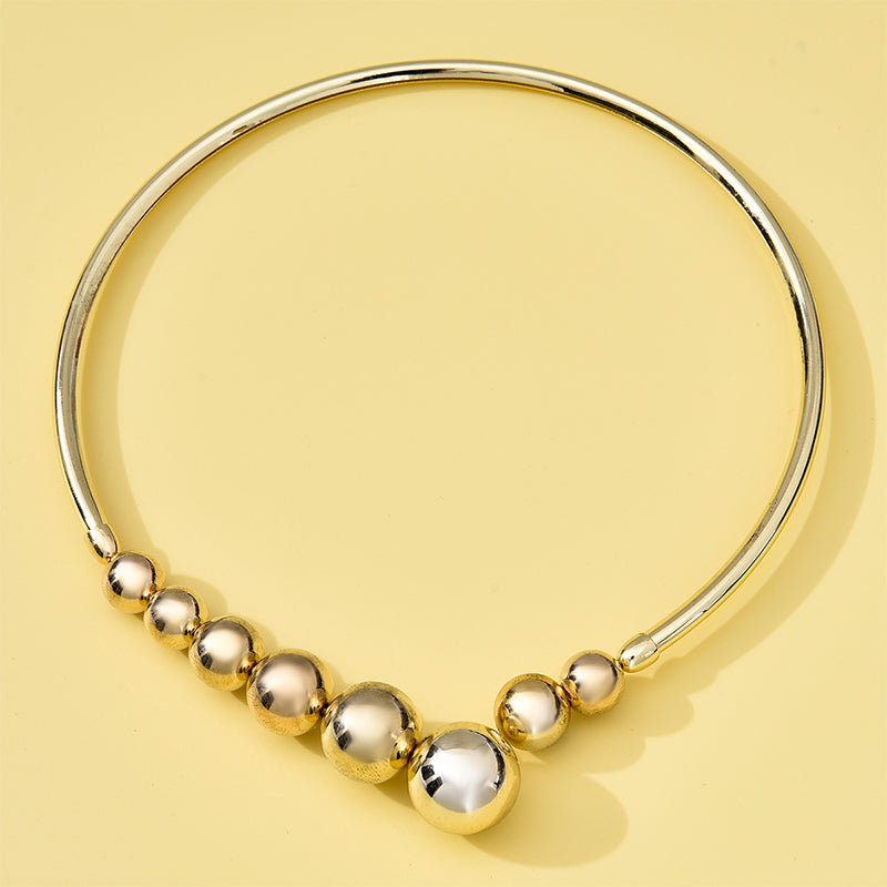 Exaggerated Metal Punk Necklace for Daily Wear