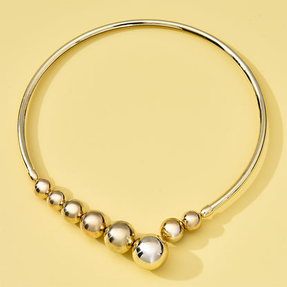 Exaggerated Metal Punk Necklace for Daily Wear