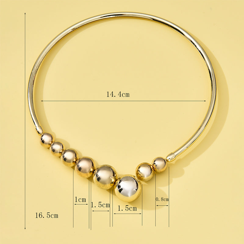 Exaggerated Metal Punk Necklace for Daily Wear