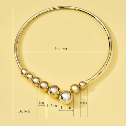 Exaggerated Metal Punk Necklace for Daily Wear