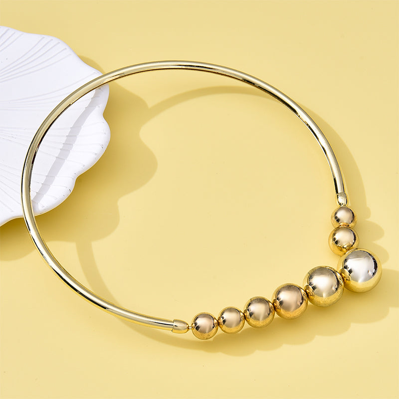 Exaggerated Metal Punk Necklace for Daily Wear
