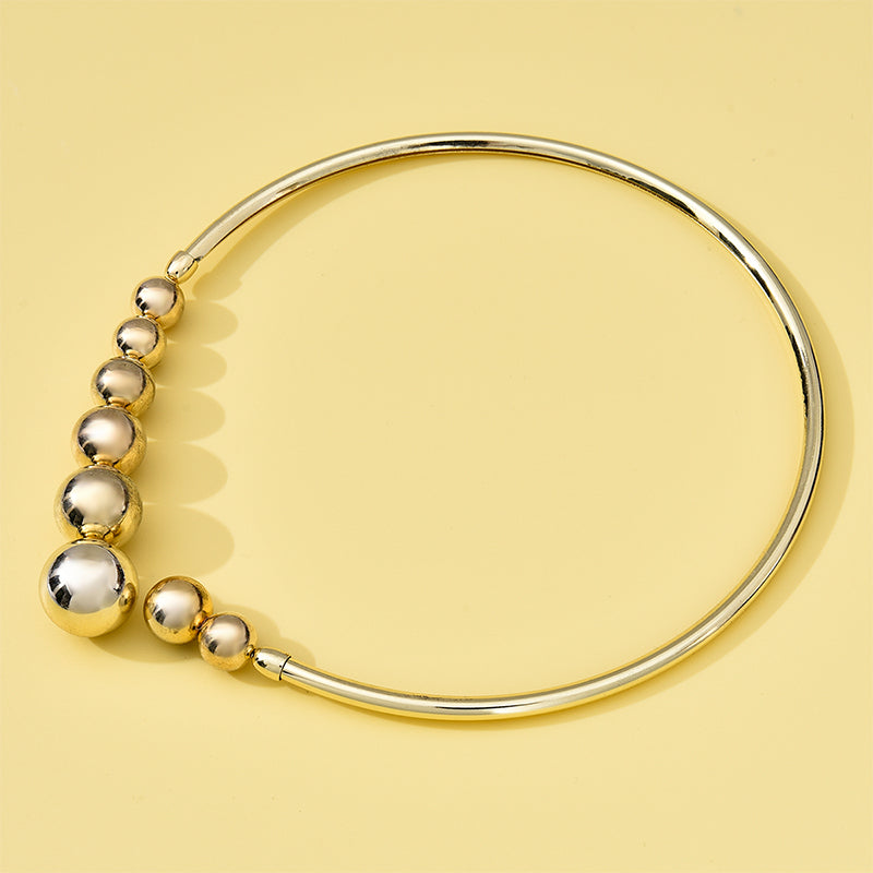 Exaggerated Metal Punk Necklace for Daily Wear