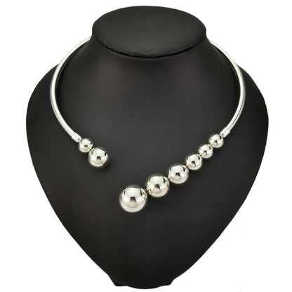 Exaggerated Metal Punk Necklace for Daily Wear